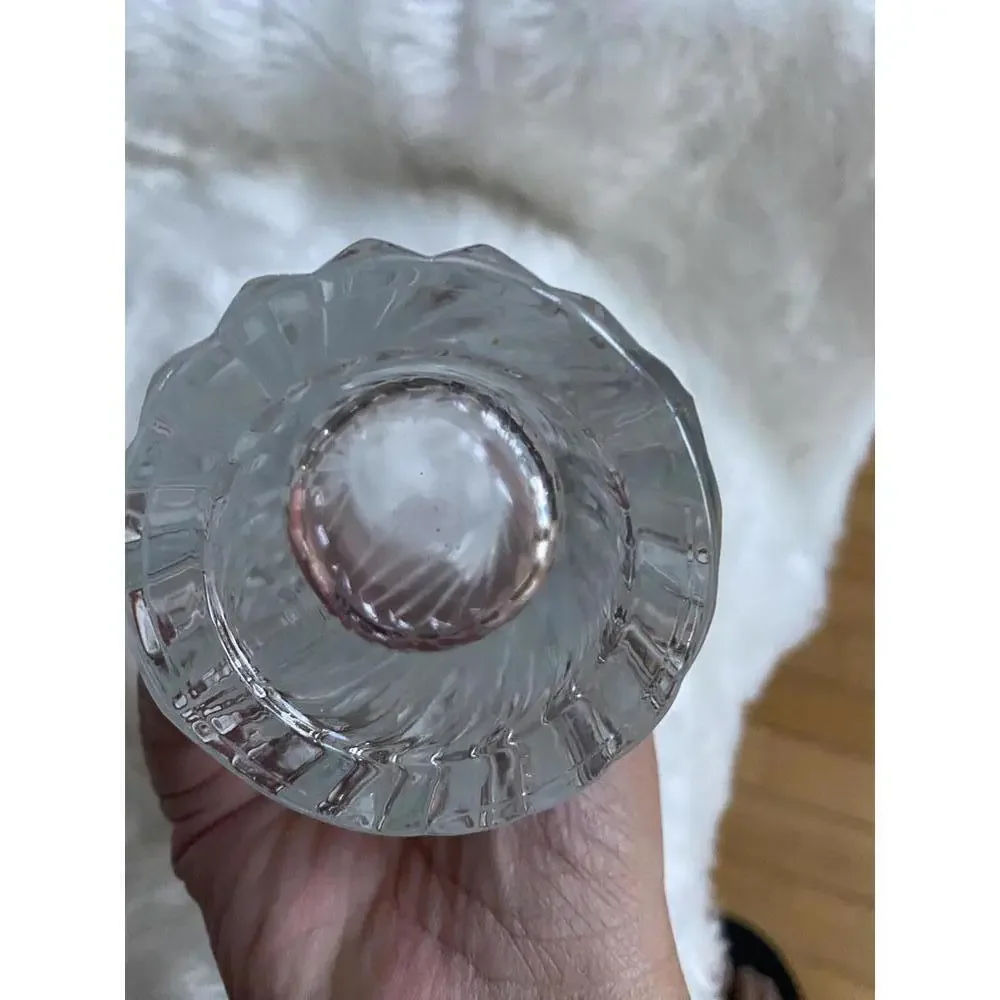 Clear Glass Decorative Vase